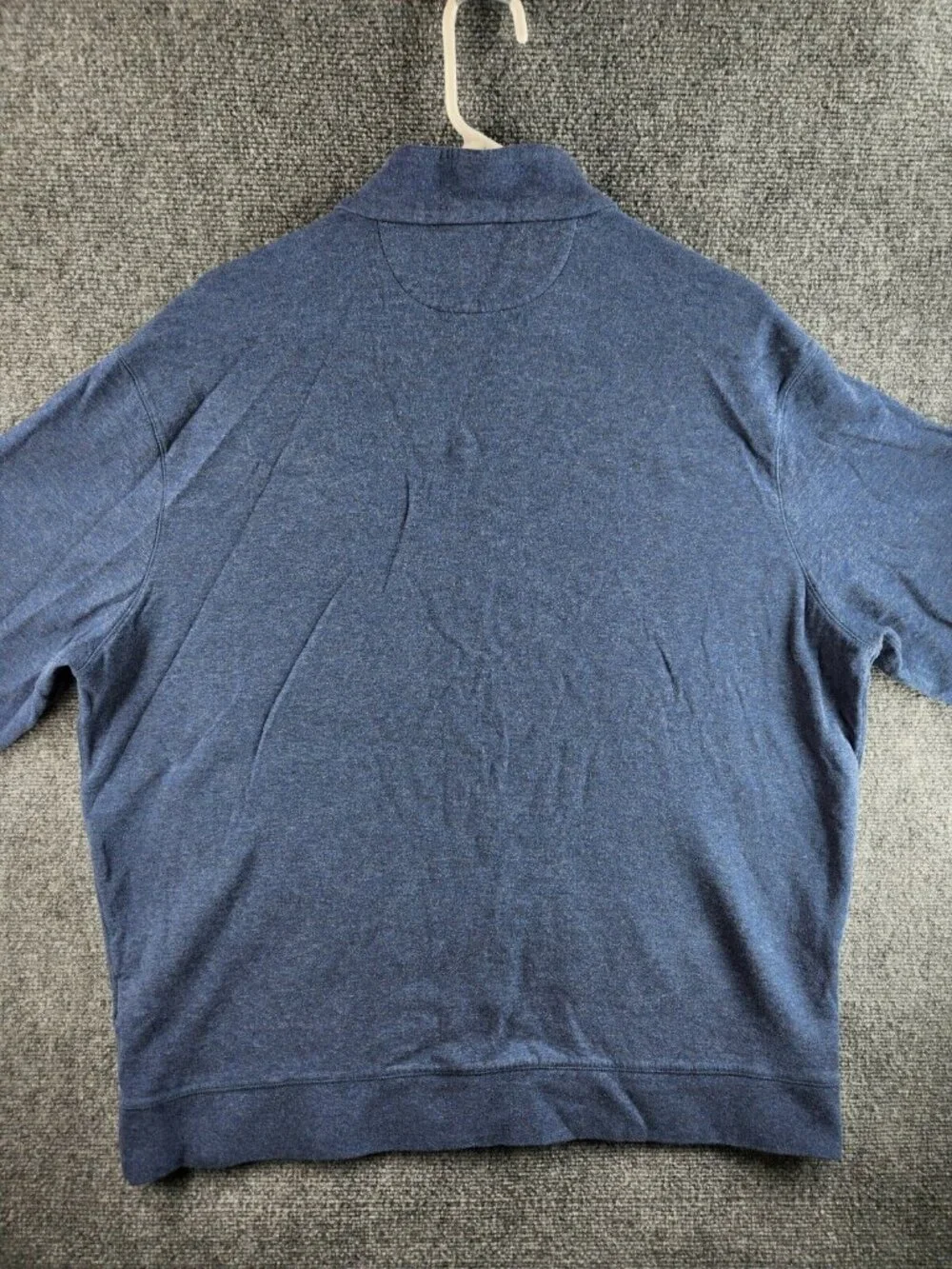 Polo Ralph Lauren 1/4 Zip Pullover Sweater Blue Long Sleeve Cotton Blend XXL MEN